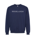 Highlands White Screen Print Crewneck