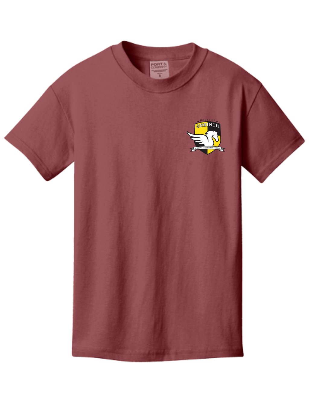 House Crest on Garment Dyed T