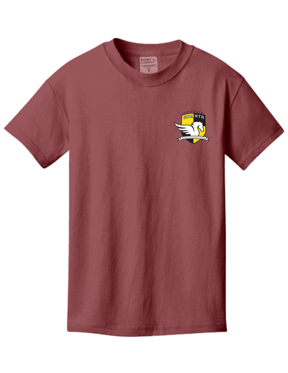 House Crest on Garment Dyed T
