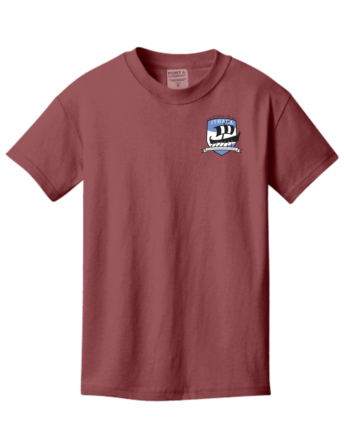 House Crest on Garment Dyed T