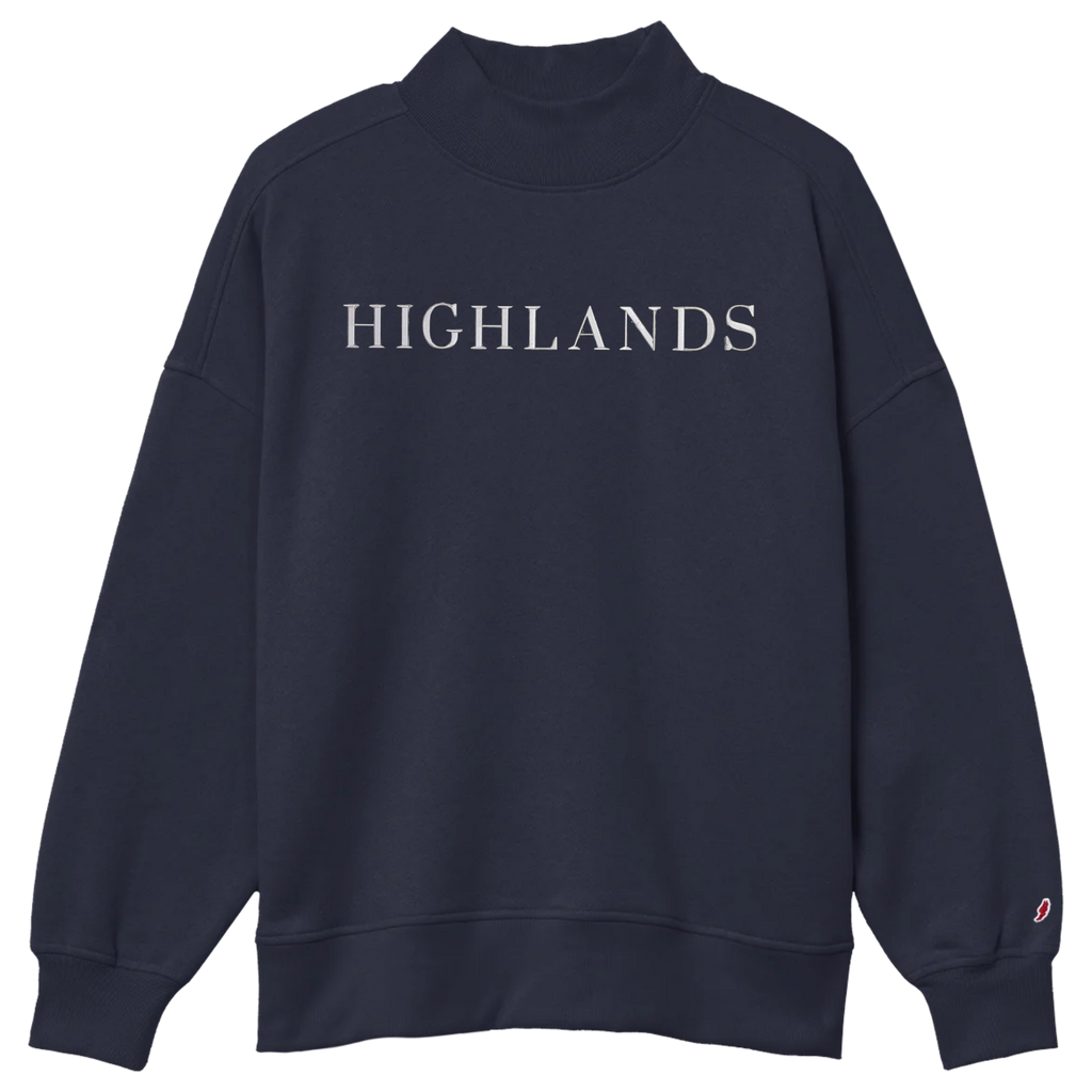 Highlands Embroidered Mockneck