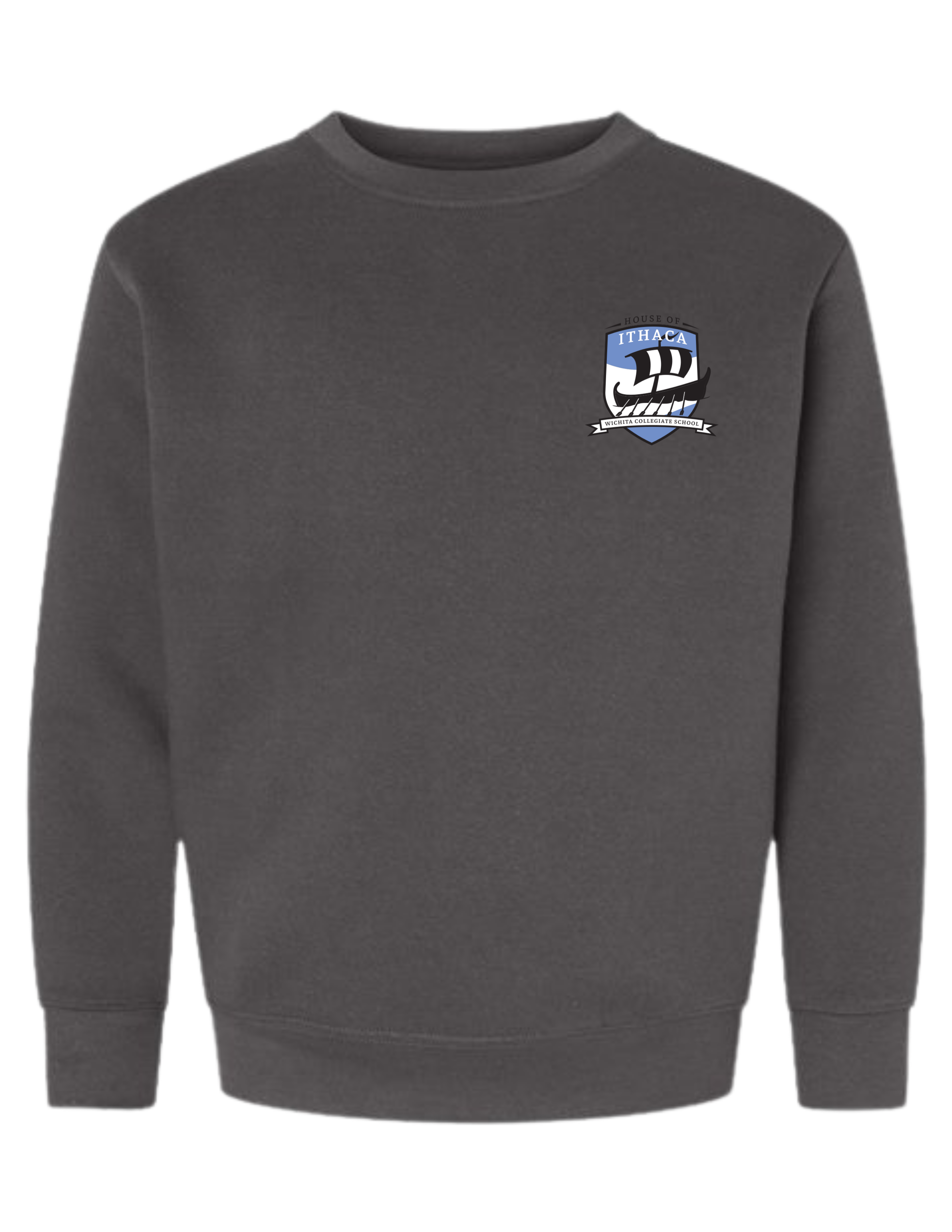House Crest on Grey Sweatshirt