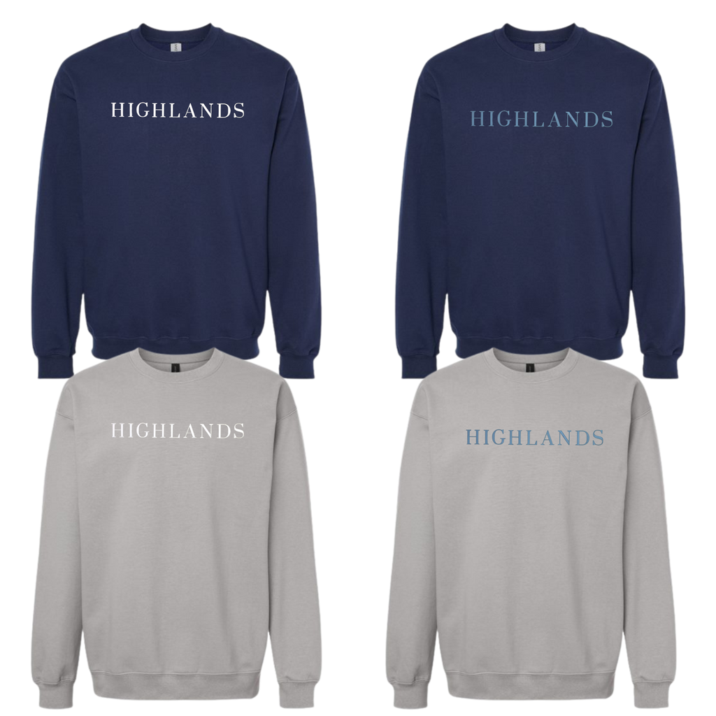 Highlands Embroidered Crewneck
